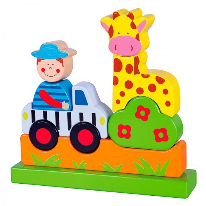Магнітна дерев'яна іграшка Viga Toys Зоопарк (5970221)