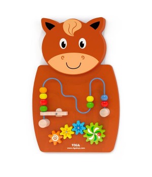 Бізіборд Viga Toys Коник із лабіринтом (50678FSC)