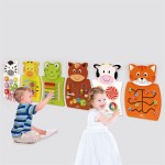 Бізіборд Viga Toys Жираф із фруктами (5068021)