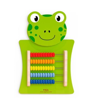 Бізіборд Viga Toys Жабка з рахівницею (5067921)