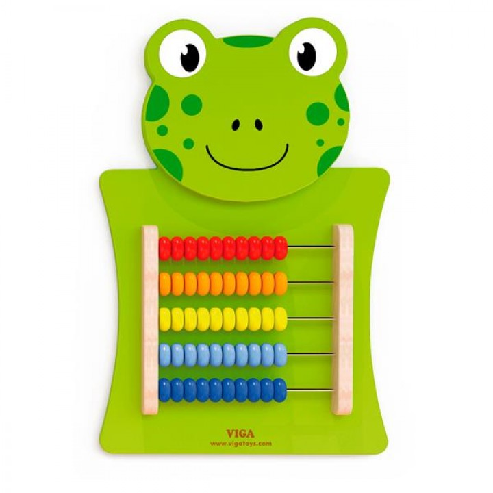 Бізіборд Viga Toys Жабка з рахівницею (5067921)