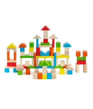 Дерев'яні кубики Viga Toys Кольорові блоки, 80 шт., 2,5 см (50333)