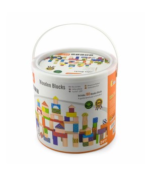 Дерев'яні кубики Viga Toys Візерункові блоки 100 шт., 3 см (59696)