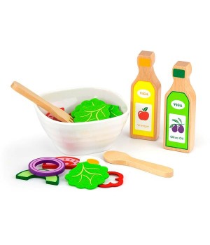 Іграшкові продукти Viga Toys Набір для салату з дерева, 36 ел. (5160521)