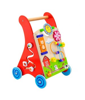 Дитячі ходунки-каталка Viga Toys з бізібордом (50950)21 Дитячі ходунки-каталка Viga Toys з бізібордом (50950)21