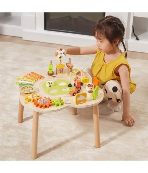 Дерев'яний розвивальний столик Viga Toys Ферма (44657)