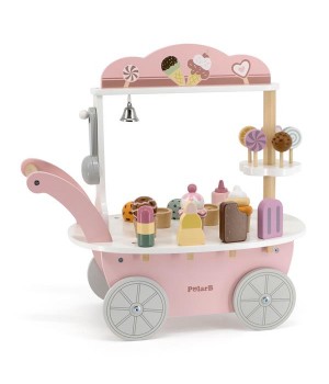 Дерев'яний ігровий набір Viga Toys PolarB Магазин морозива на колесах (44054)