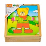 Дерев'яний ігровий набір Viga Toys Гардероб ведмедика (5640121)