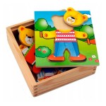 Дерев'яний ігровий набір Viga Toys Гардероб ведмедика (5640121)