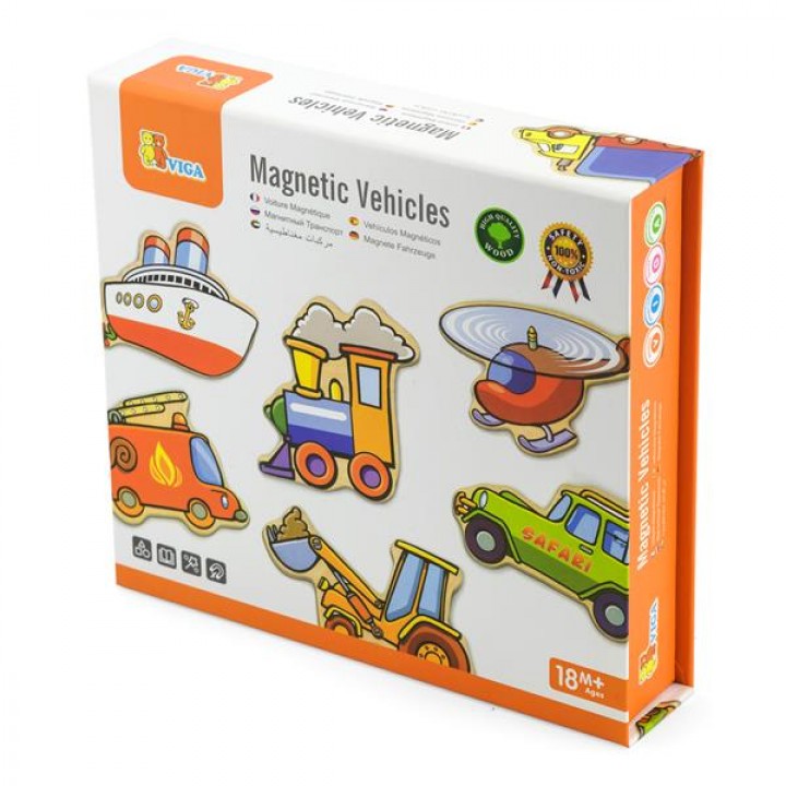 Набір магнітів Viga Toys Транспорт, 20 шт. (5892421)