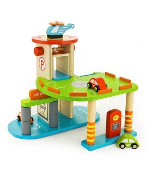 Дерев'яний ігровий набір Viga Toys Паркінг (59963)