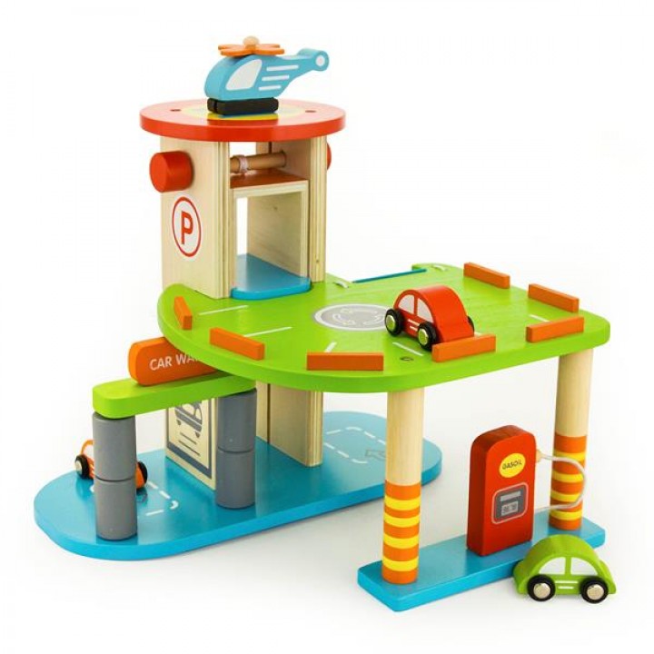Дерев'яний ігровий набір Viga Toys Паркінг (59963)