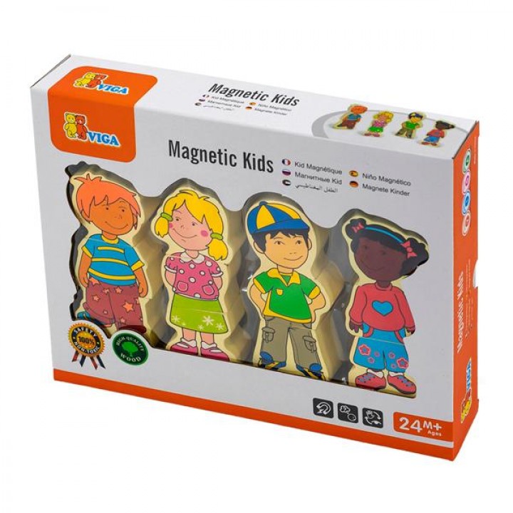 Набір магнітних фігурок Viga Toys Діти (59699VG21)