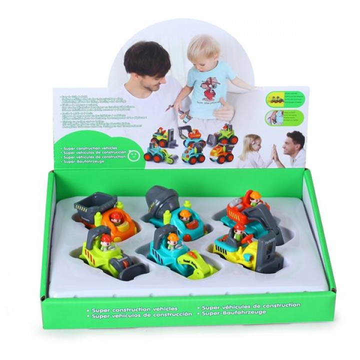 Іграшкова машинка Hola Toys Будівельна техніка, 6 видів в асорт. (3116C)