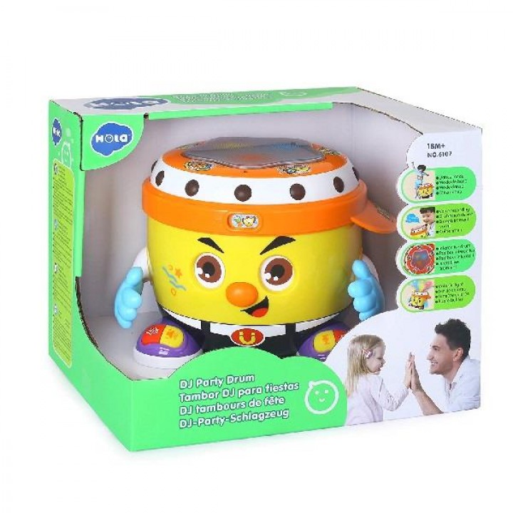 Інтерактивна музична іграшка Hola Toys Веселий барабан (6107)