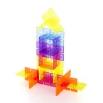 Конструктор Guidecraft Interlox Squares Квадрати, 96 деталей (G168352121)
