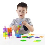 Конструктор Guidecraft Interlox Squares Квадрати, 96 деталей (G168352121)