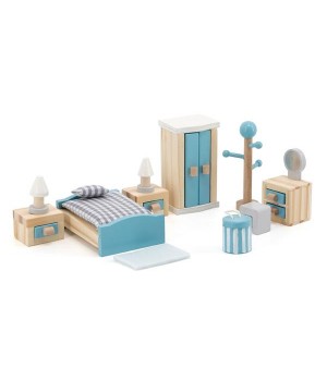 Дерев'яні меблі для ляльок Viga Toys PolarB Спальня (44035)