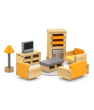 Дерев'яні меблі для ляльок Viga Toys PolarB Вітальня (44037)