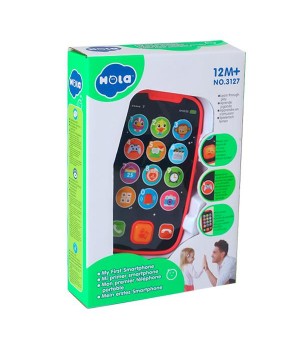 Музична іграшка Hola Toys Мій перший смартфон, рожевий (3127-pink)