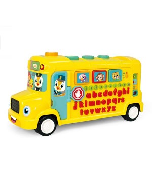 Музична розвивальна іграшка Hola Toys Шкільний автобус (3126)