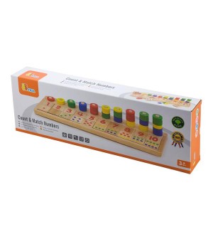 Дерев'яний навчальний набір Viga Toys Цифри і рахування (5907221)