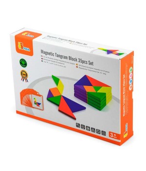 Магнітний танграм для дошок Viga Toys 35 ел. (50643FSC)