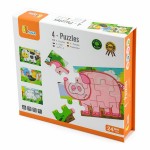 Набір дерев'яних пазлів Viga Toys Ферма 4 в 1, 48 ел. (5006921)