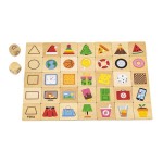 Дерев'яний пазл-гра Viga Toys Вивчаємо форми (4450621)