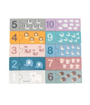 Пазл Viga Toys PolarB Числа и зверята (44071)