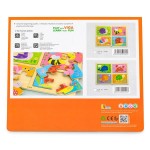 Набір дерев'яних пазлів Viga Toys Комахи 4 в 1 (5018921)