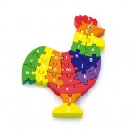 Дерев'яний пазл Viga Toys Півник по літерах (5524421)