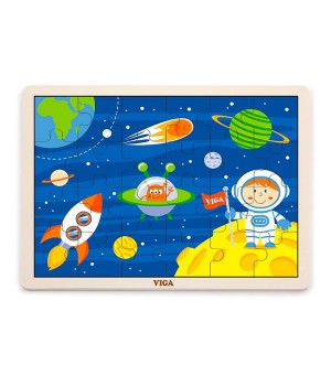 Дерев'яний пазл Viga Toys У космосі, 24 ел. (5146121)
