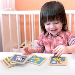 Дерев'яний міні-пазл Viga Toys Качечки, 4 ел. (5131421)