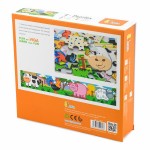 Набір дерев'яних пазлів Viga Toys Ферма 4 в 1, 48 ел. (5006921)