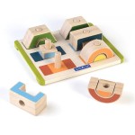 Дерев'яна пірамідка-сортер Guidecraft Manipulatives Чергування і поєднання (G6735)