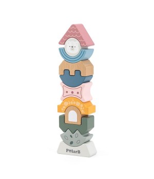 Деревянная пирамидка-балансир Viga Toys PolarB Башенка (44070)