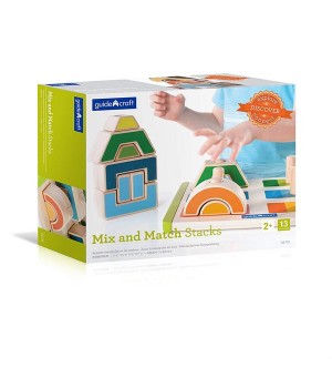 Дерев'яна пірамідка-сортер Guidecraft Manipulatives Чергування і поєднання (G6735)