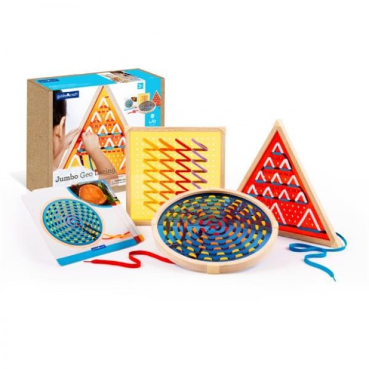 Шнурівка Guidecraft Manipulatives Великі фігури (G680421)