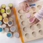 Дерев'яний навчальний сортер Guidecraft Manipulatives Кольорові циліндри (G67342121)