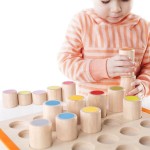 Дерев'яний навчальний сортер Guidecraft Manipulatives Кольорові циліндри (G67342121)