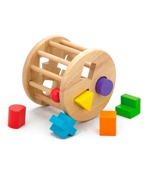 Дерев'яний сортер Viga Toys Циліндр із фігурами (5412321)
