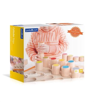 Дерев'яний навчальний сортер Guidecraft Manipulatives Кольорові циліндри (G67342121)