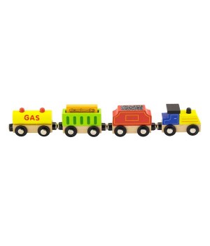 Набір для залізниці Viga Toys Вантажний поїзд із пальним (5082021)