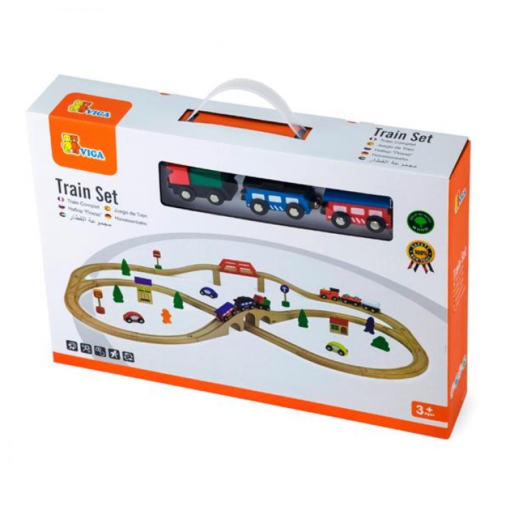 Дерев'яна залізниця Viga Toys 49 ел. (5630421)