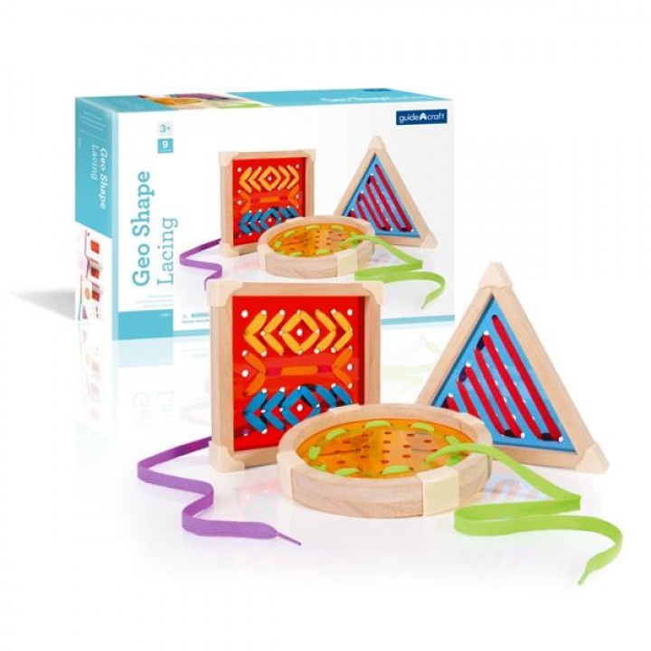 Шнурівка Guidecraft Manipulatives Геометрія (G6801)