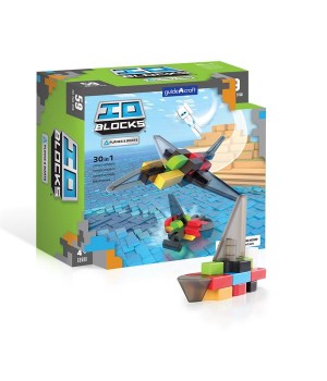 Конструктор Guidecraft IO Blocks Літаки і кораблі, 59 деталей (G9608)