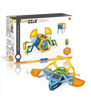 Магнітний конструктор Guidecraft PowerClix Explorer Series Космос, 54 деталі (G9470)
