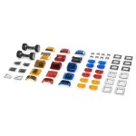 Магнітний конструктор Guidecraft PowerClix Гоночні машини, 55 деталей (G9462)