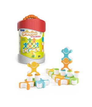 Магнітний конструктор Guidecraft Grippies Stackers, 24 деталі (G8314)